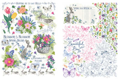 Spring is in the Air - Graphic 45 Rub-On Transfers