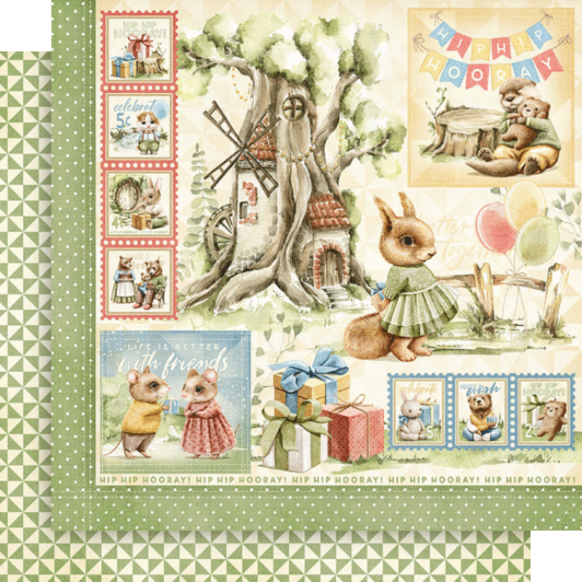 Hip Hip Hooray 8x8 - Graphic 45