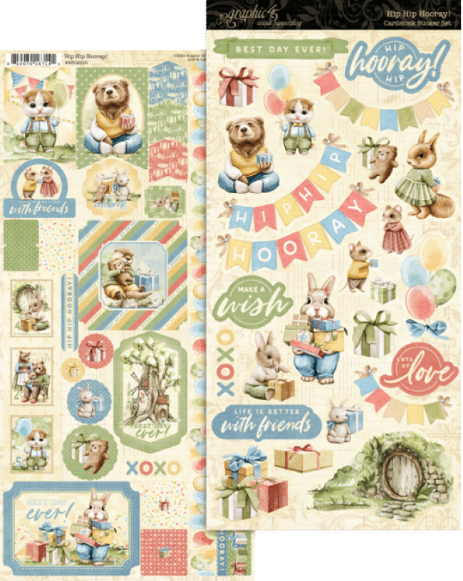 Hip Hip Hooray Stickers - Graphic 45