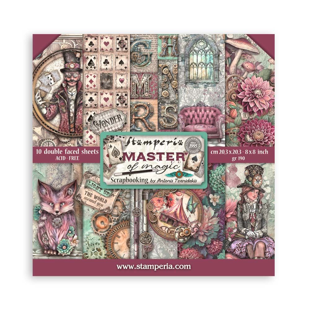 Master of Magic 8x8 - Stamperia