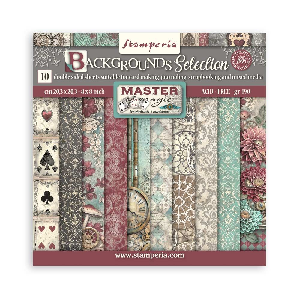 Master of Magic Background 8x8 - Stamperia