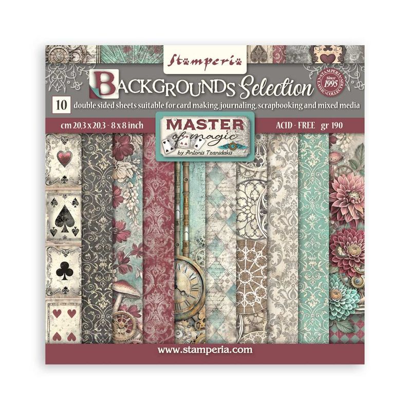 Master of Magic Background 8x8 - Stamperia