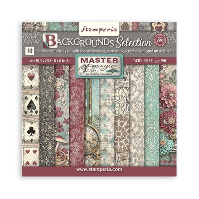 Master of Magic Background 8x8 - Stamperia