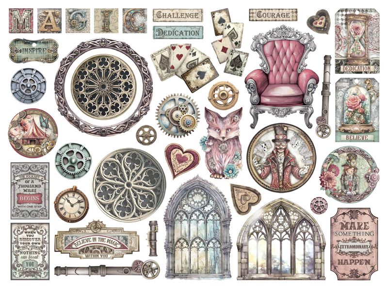 Master of Magic Die Cuts - Stamperia