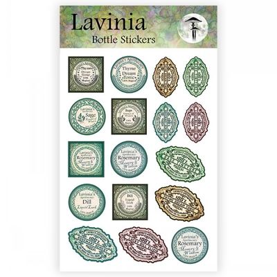 Bottle/Vintage Stickers - Lavinia Stamps