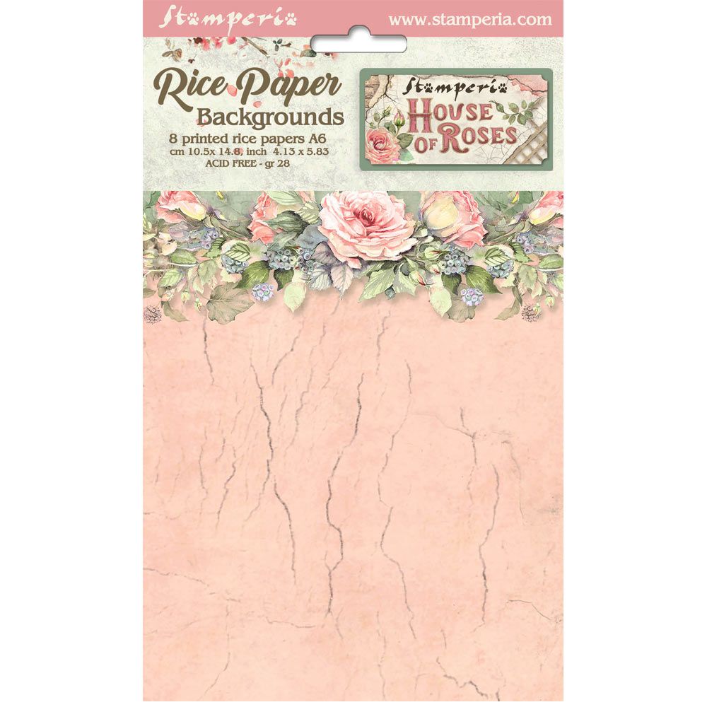 House of Roses 8pk A6 - Stamperia
