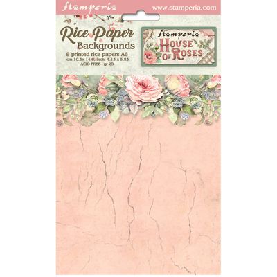 House of Roses 8pk A6 - Stamperia