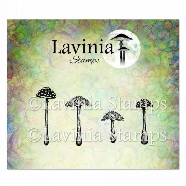 Purple Cap Mushrooms - Lavinia Stamps