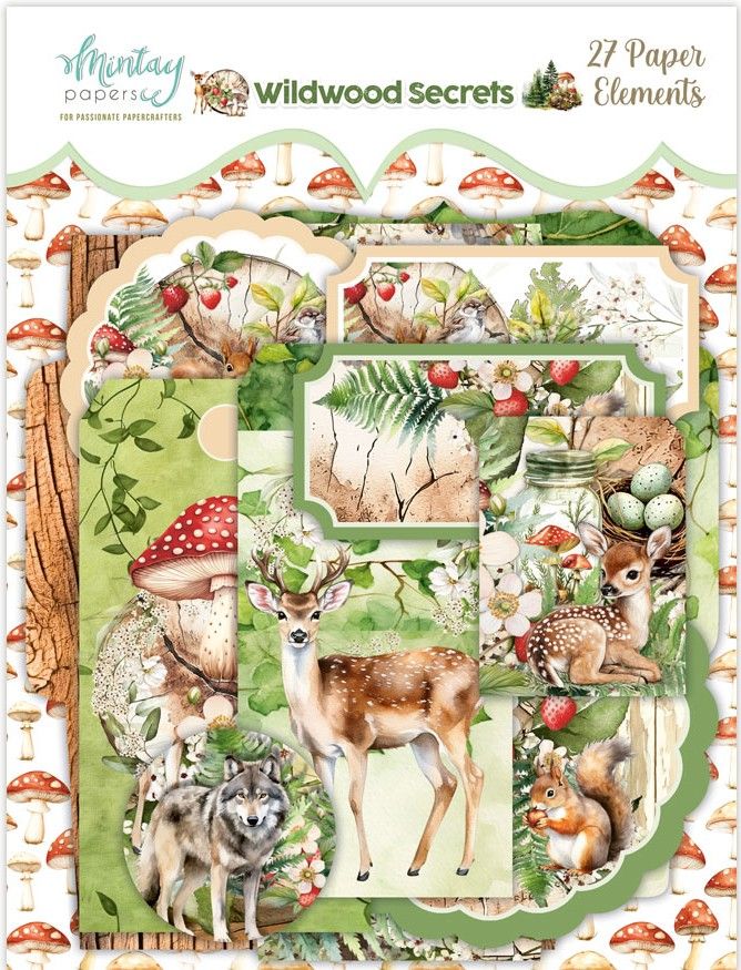 Wildwood Secrets Paper Elements - Mintay Papers