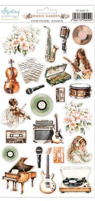 Music Garden Stickers - Mintay Papers