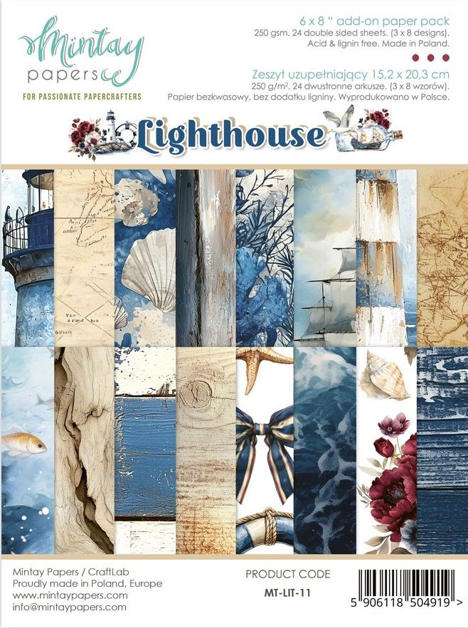 Lighthouse 6x8 - Mintay Papers