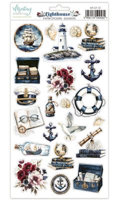Lighthouse Stickers - Mintay Papers