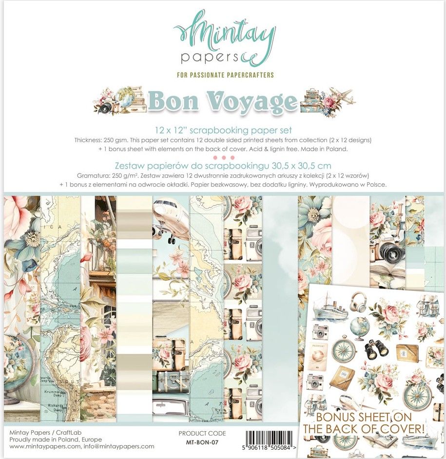 Bon Voyage 12x12 - Mintay Papers