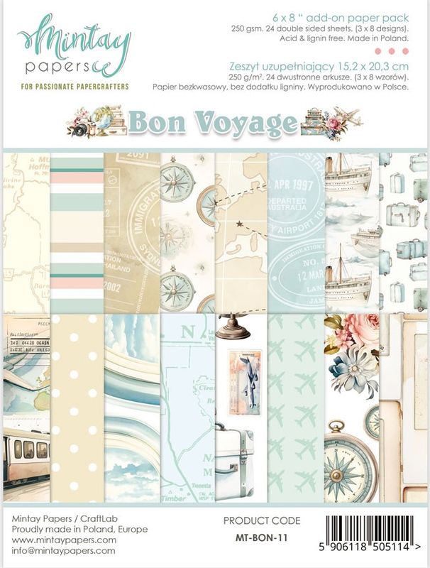 Bon Voyage 6x8 - Mintay Papers