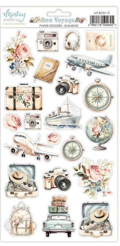 Bon Voyage Stickers - Mintay Papers