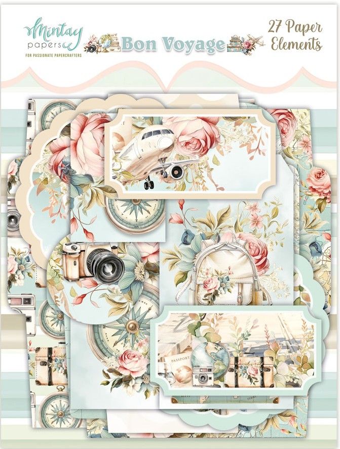 Bon Voyage Paper Elements - Mintay Papers