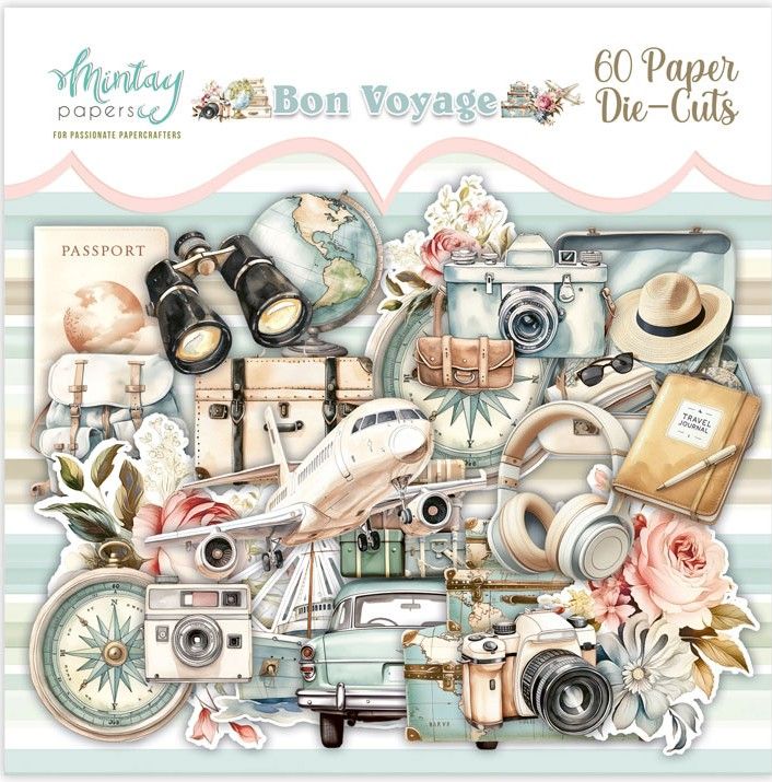 Bon Voyage Die Cuts - Mintay Papers