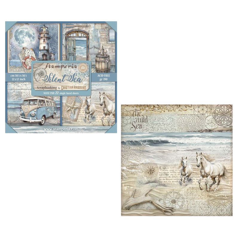 Silent Sea XL 12x12 - Stamperia