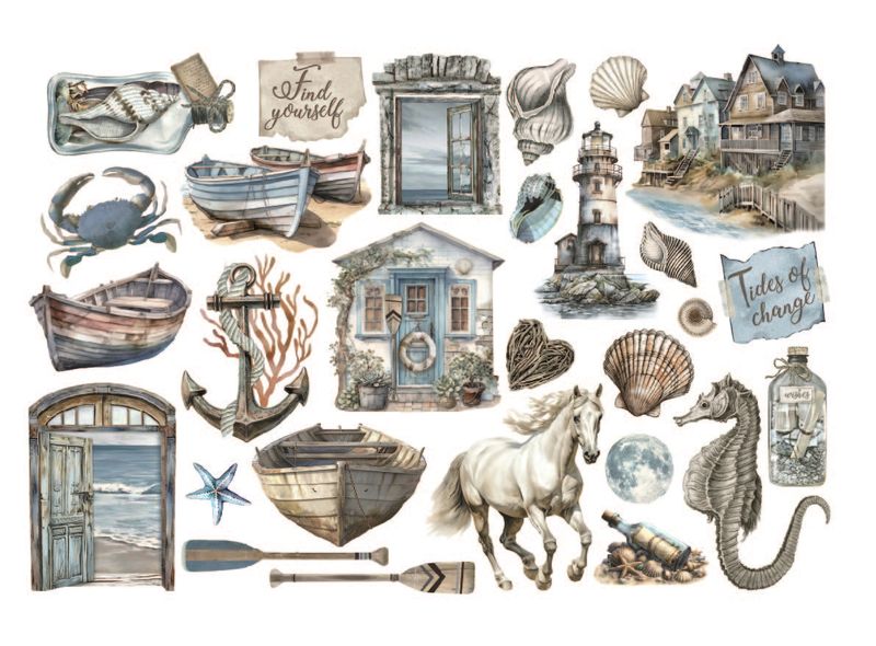 Silent Sea Ephemera - Stamperia
