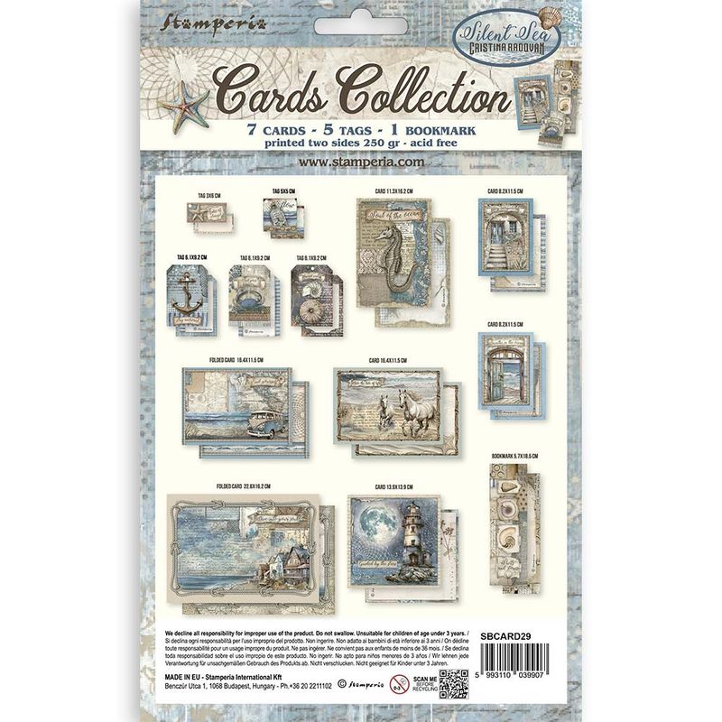 Silent Sea Cards Collection - Stamperia