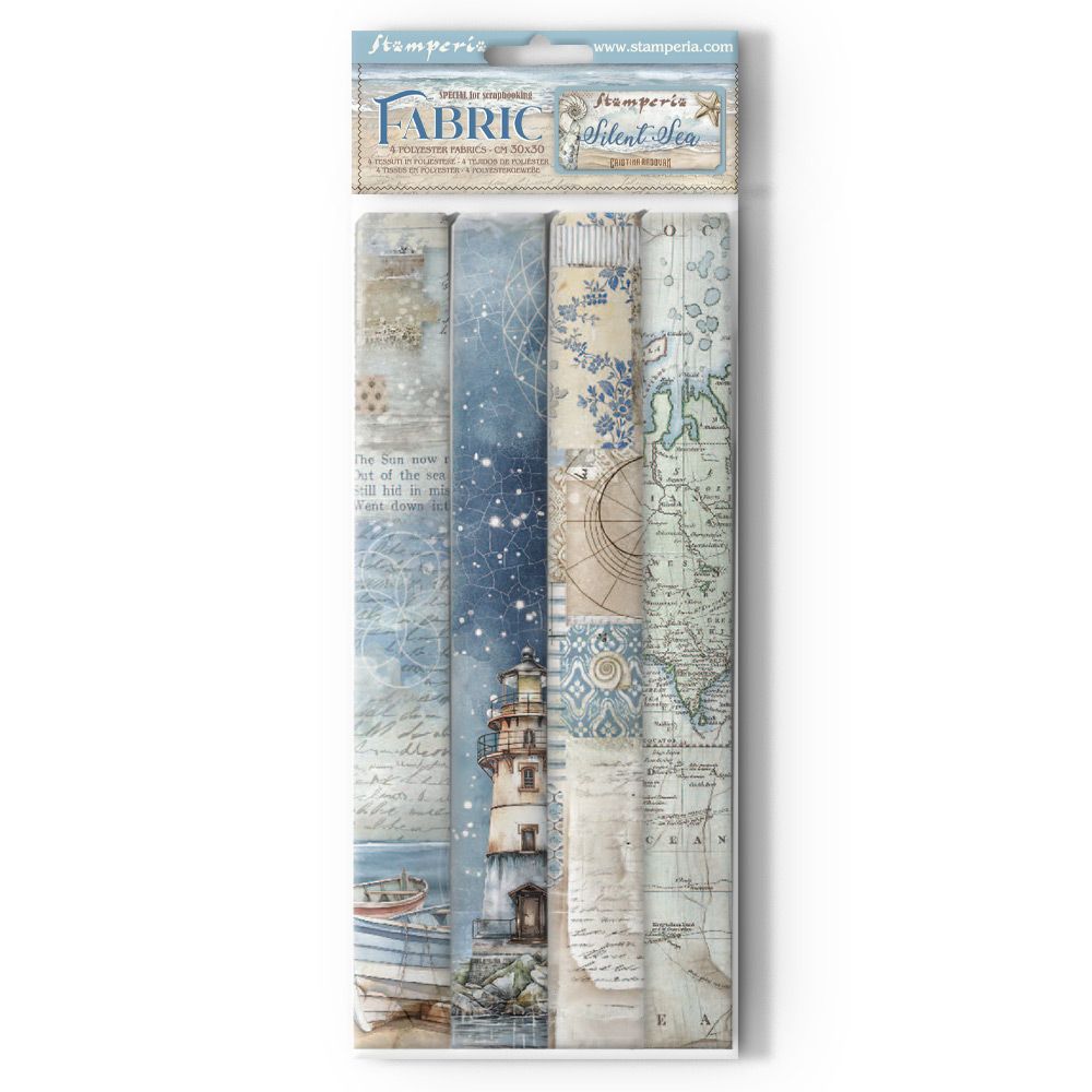 Silent Sea - Stamperia Fabric Sheets