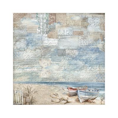 Silent Sea - Stamperia Fabric Sheets