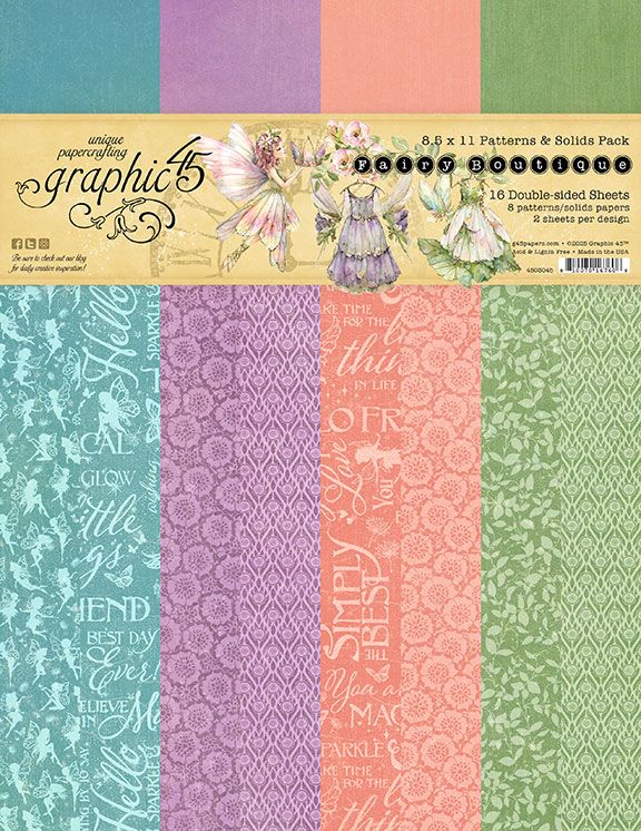 Fairy Boutique 8.5x11 - Graphic 45 Patterns and Solids