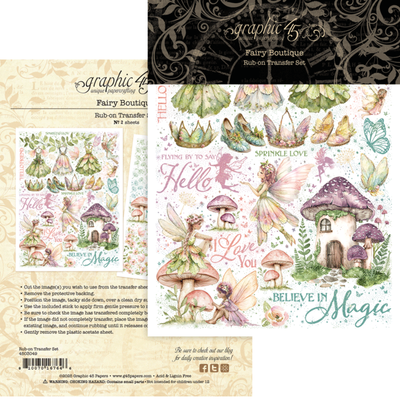 Fairy Boutique - Graphic 45 Rub-On Transfers