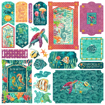 Seas the Day - Graphic 45 Tags and Frames