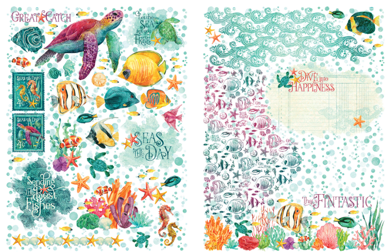 Seas the Day - Graphic 45 Rub-On Transfers