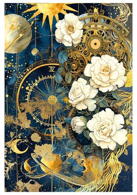 Celestial  A4 Mixed Rice Paper 4/pkg - Ciao Bella