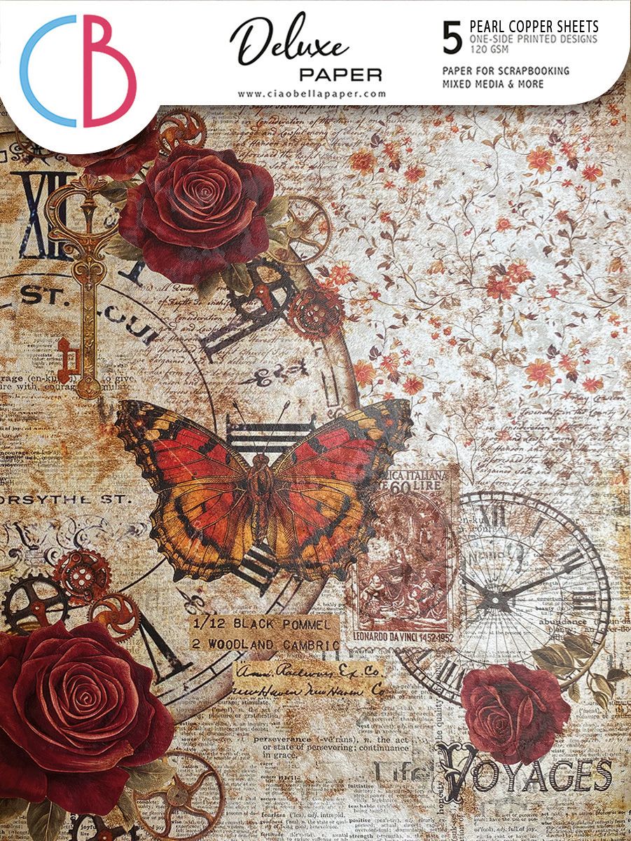 Cabinet of Curiosities A4 Deluxe Pearl Copper Sheets - Ciao Bella
