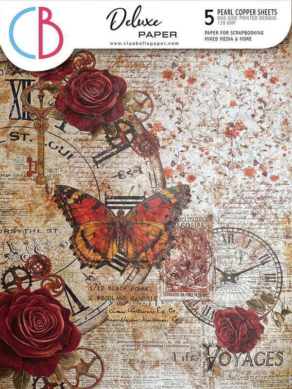 Cabinet of Curiosities A4 Deluxe Pearl Copper Sheets - Ciao Bella