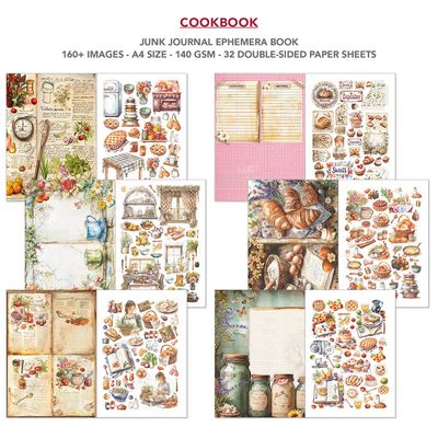 Cookbook Junk Journal &amp; Ephemera - Ciao Bella