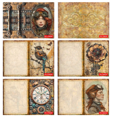 Steampunk Age Junk Journal Kit - Paper Designs