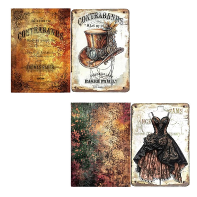 Steampunk Age A4 Vellum Papers - Paper Design