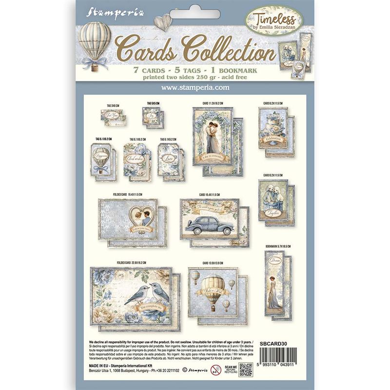 Timeless Cards Collection - Stamperia