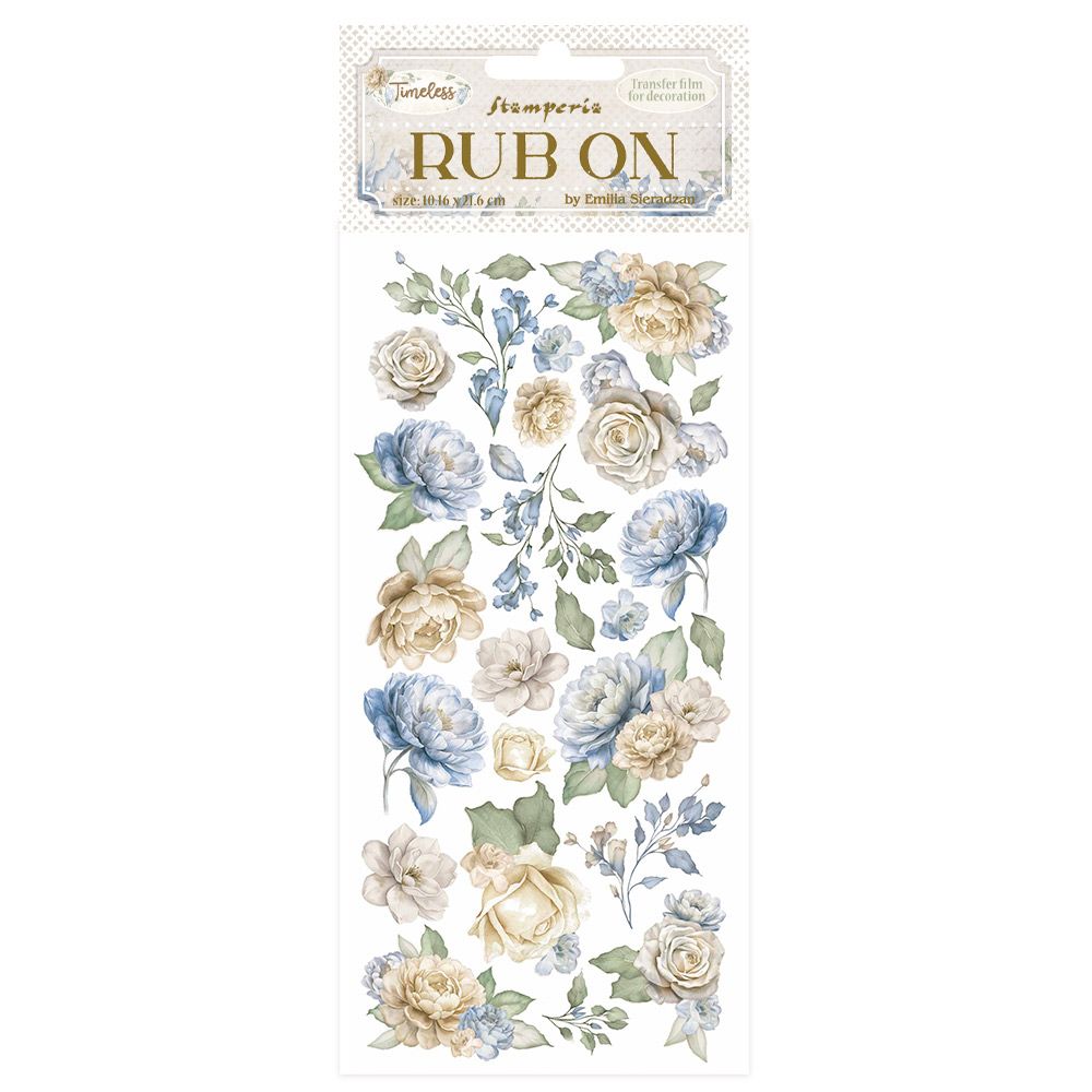 Timeless - Stamperia Rub Ons, Design: Flowers