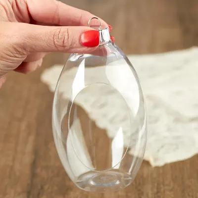 130mm x 80mm Clear Acrylic Terrarium Ornament
