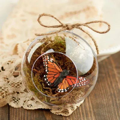 80mm Clear Acrylic Terrarium Ornament