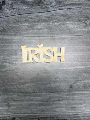 Irish Unfinished Wood Sign