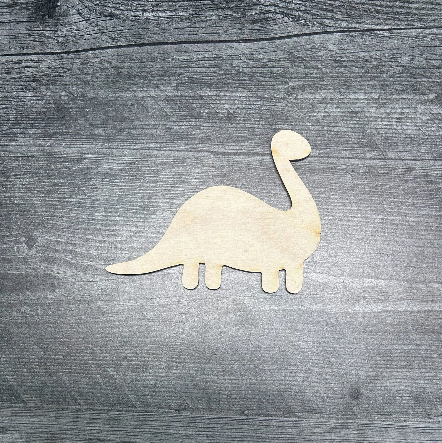 Unfinished Wood Brontosaurus Dinosaur Cutout