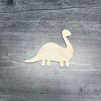 Unfinished Wood Brontosaurus Dinosaur Cutout