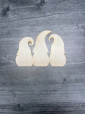 Unfinished Wood Gnome Family Cutout