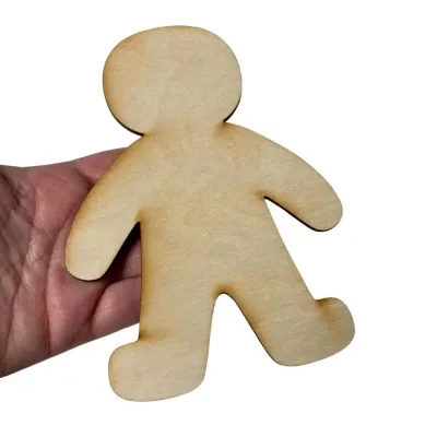 Unfinished Wood Gingerbread Man