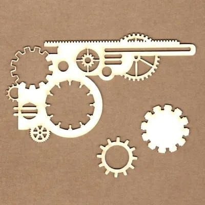 Mechanics Chipboard Pieces - Kora Projects