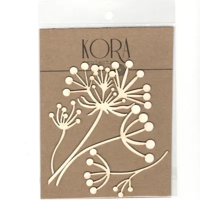Dill Flower Chipboard Pieces - Kora Projects
