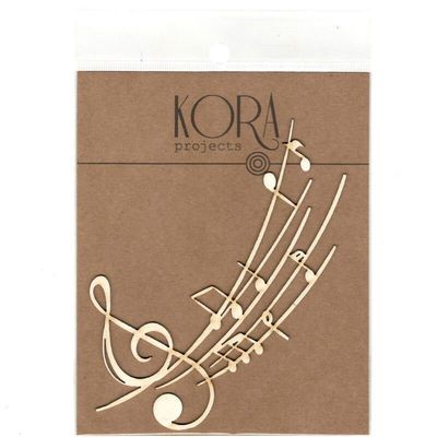 Musical Notes Chipboard Pieces - Kora Projects