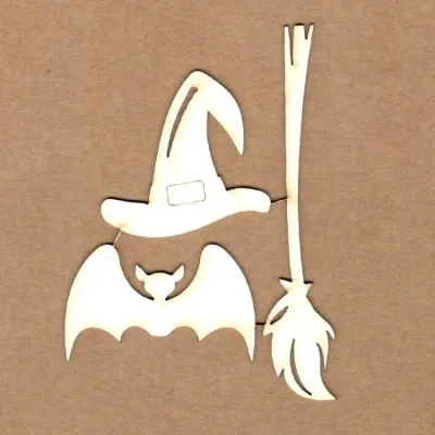 Witch Chipboard Pieces - Kora Projects