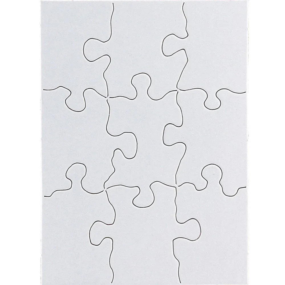 9pc 4 x 5.5 inch Blank Puzzle